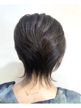 アズールサン 草加西口店(azule-sun)&nbsp;30代40代 ショートウルフ,アシメスタイル,ブリーチ/白髪ぼかし