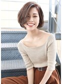 大人ショート 小顔カット 大人かわいい 前髪【上田】