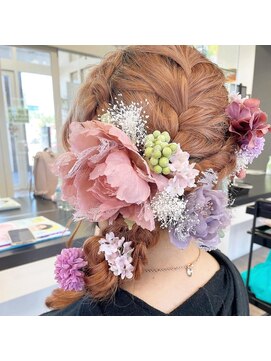 フレンズ 平岡店(friend's) 【札幌平岡 ヘアセット(サイド編み下ろし)】 五十嵐美穂