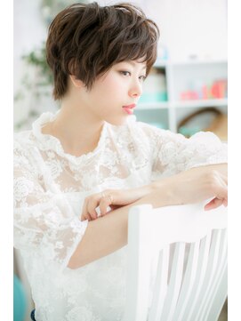 ミック ヘアアンドビューティー 大山店(miq  Hair&Beauty) 甘辛MIX☆大人かわいいくせ毛風ふわふわショートc1