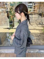 マメ(mame)&nbsp;浴衣/浴衣ヘアアレンジ/着付け/ポイントメイク