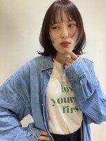 ネイビー グラ ヘアー ストーリー(NAVY gra HAIR STORY) お顔まわりレイヤー×テラコッタブラウン