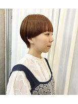 ボンド 三軒茶屋(Bond)&nbsp;マッシュショート　オレンジブラウンカラー　三軒茶屋