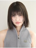 似合わせ イメチェンヘアスタイル ハッシュカット フルバング
