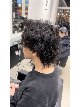 ピースバイラフトーキョウ(V by RAF Tokyo) 大人のかっこよさ！　波巻きパーマ40%