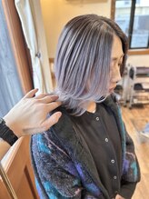 ヘアーホームイロ(Hair Home IRO) ラベンダーグレージュ×バレーヤージュカラー