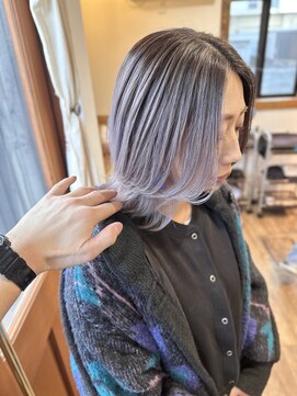 ヘアーホームイロ(Hair Home IRO) ラベンダーグレージュ×バレーヤージュカラー