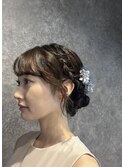 シニヨンアップスタイル　ヘアセット