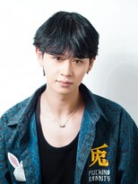 アルファ 新宿(alpha)&nbsp;サーフカール/ 刈り上げセンターパート/ブルーブラック[新宿駅]