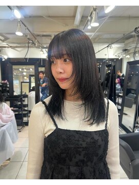 アクアオモテサンドウ(ACQUA omotesando) ☆韓国風ミディアムレイヤーカットラベンダーピンクブラウン