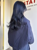 ヒントステーション(HINTSTATION)&nbsp;〈浅草 半個室〉地毛風ブルーブラック