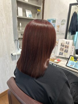 コルテ 倉敷西坂店(CoRte.) 似合わせカット/小顔/美髪ツヤカラー/こなれミディ/赤みブラウン