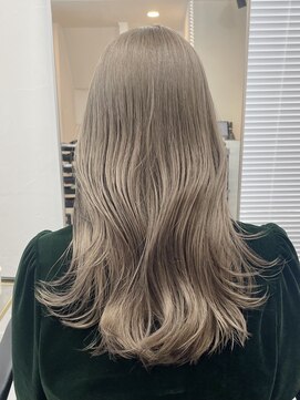 ミーム 原宿 表参道(meme) !ダブルカラーハイトーンミルクティーベージュグレージュ#原宿