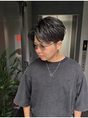 メンズアップバング/ショートヘア/刈り上げ