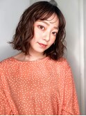 前髪パーマ切りっぱなし抜け感ウェットヘアp1志木20代30代40代
