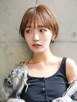 ギークス(GEEKS)&nbsp;【GEEKS渋谷】大人ショートボブ/シースルーバング/冬カラー/小顔