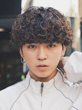 《*プードルパーマ*》髪の根本からかける強めのパーマが特徴＊[栄/men's/スペインカール/ニュアンスパーマ]