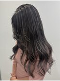 ハイライト/ハッシュカット/クラゲヘアー/黒髪カタログ/一宮