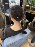 ふわっと編みおろしヘアセット