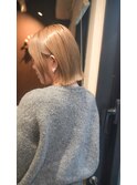 春に透明感カラー。ミルクティーベージュ
