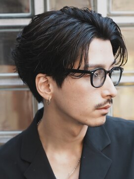 フィフス 栄(fifth) 栄ニュアンスパーマカルマパーマセンターパートガイルヘア緩め