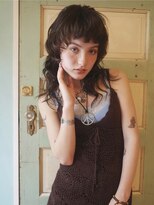 ランプ 代官山(the lamp)&nbsp;ダークチョコレートブラウンウルフハイレイヤーハッシュカット