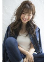 ミエル ヘア 新宿(miel hair)&nbsp;[mielhair新宿]鎖骨ミディアム/ダークアッシュ/ヴェールウェーブ