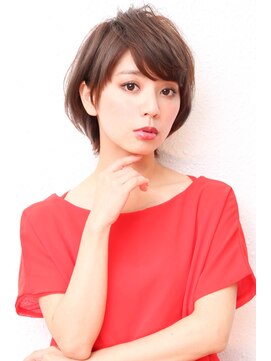 モニカ 西宮北口(Monica) アシメショートエアリーショートグレージュナチュラルボブ