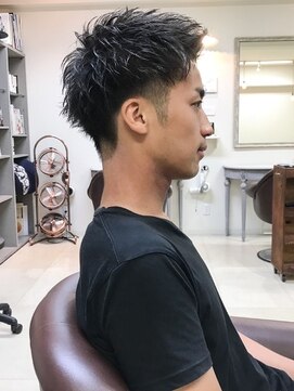 アンルポン(un.le.pont) [m]ショートレイヤーソフトツーブロックコンマフェザーマッシュ