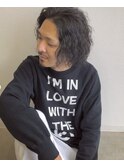 メンズカット　パーマ　カラー