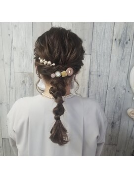 ラピスラズリ(Lapis Lazuli) あみおろし 3(熊本 下通 ヘアセット専門店)