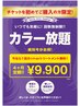 【☆初回限定☆】4ヶ月カラー染め放題+カットorクイックトリートメント￥9900