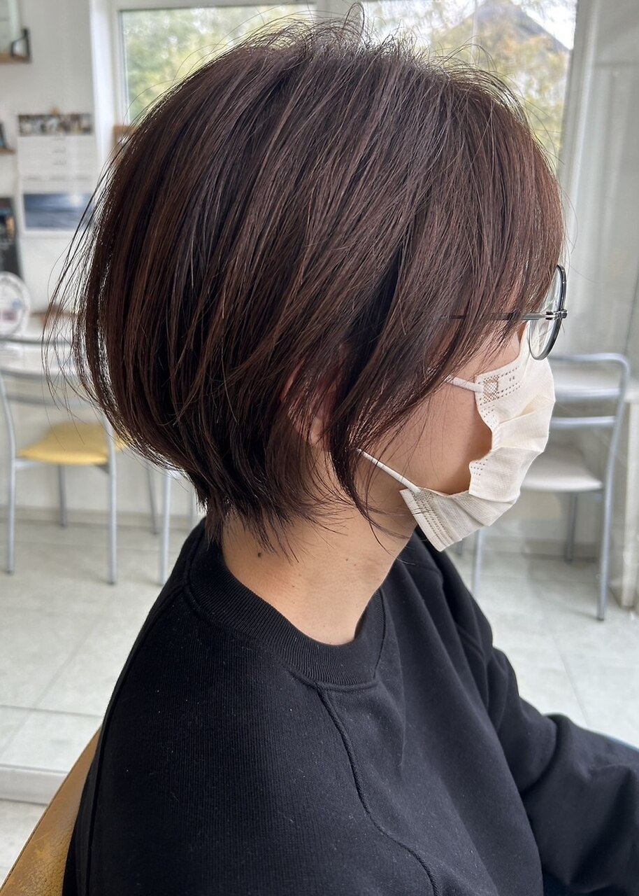 ❤ 高品質 全人毛100% 広範囲人工皮膚 ストレート 自然黒　ショートボブ❤ ナチュラルショートボブ」人毛ミックス・pwm009 | CHARM