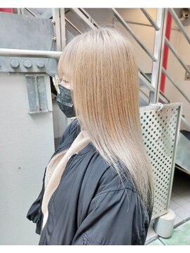 パープル(purple) ブロンドヘアー