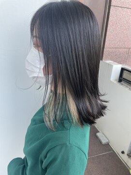 サロンドミルク 溝の口店(salon de MiLK) ケアブリーチで染めるミルクティーインナーカラー【溝の口】