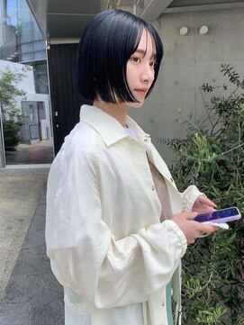 ローウェ 愛知豊橋(Louwe) 髪質改善トリートメント透明感ベージュカラーボブヘアセット豊橋