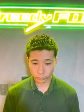 グリーディーフォックス 三軒茶屋(GreedyFOX) 波巻き/マッシュパーマ/ウルフ/ハイライト<理容室>三軒茶屋