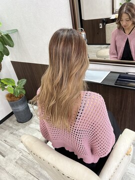 ベルヘアーデザイン 堺東(Belle hair Design) バレイヤージュ/グラデーション