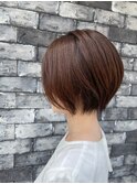 インナーグレージュ/マチルダボブ/前髪/ピンクベージュ/柏