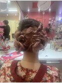 お祭りヘアアレンジ