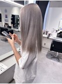 【梅田】ケアブリーチダブルカラーグレージュ髪質改善カラー