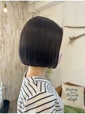 内巻きボブ/ラベンダー/冬カラー