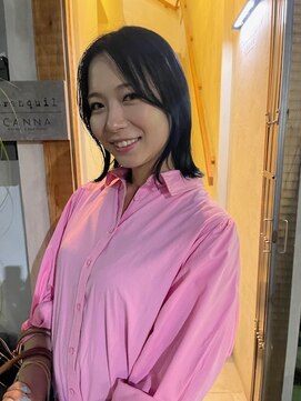 カンナ オーガニック ヘアデザイン(CANNA ORGANIC & HAIR DESIGN) 【CANNA/代官山/ケアブリーチ】ちゅるっとミディアムボブ