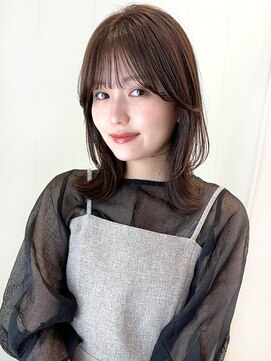 ガーデン ムサシコスギ(GARDEN MUSASHIKOSUGI) レイヤーボブ ロブ 顔まわりカット おくれ毛 シースルーバング