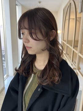 ラヴィズム 松崎店(LUVISM) セミロング顔周りレイヤーおくれ毛前髪新潟東区松崎