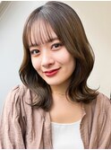 再現性◎20代30代大人可愛い韓国風シースルーバングくびれへア