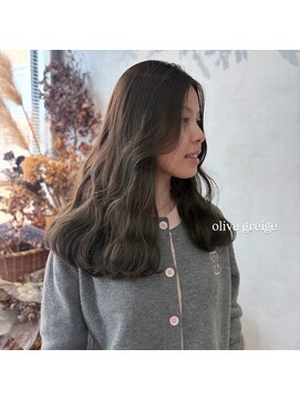 ミント(mint) 【ブリーチなし透明感◎オリーブベージュ/オリーブグレージュ】