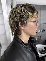 ブリーチパーママレットウルフレイヤーショート