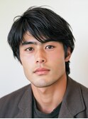 ☆スーツ短髪ツーブロック束感モテる黒髪シークレットパーマ☆