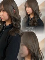 ムージー(moug)&nbsp;オリーブカラー/暗髪/韓国/広島/袋町